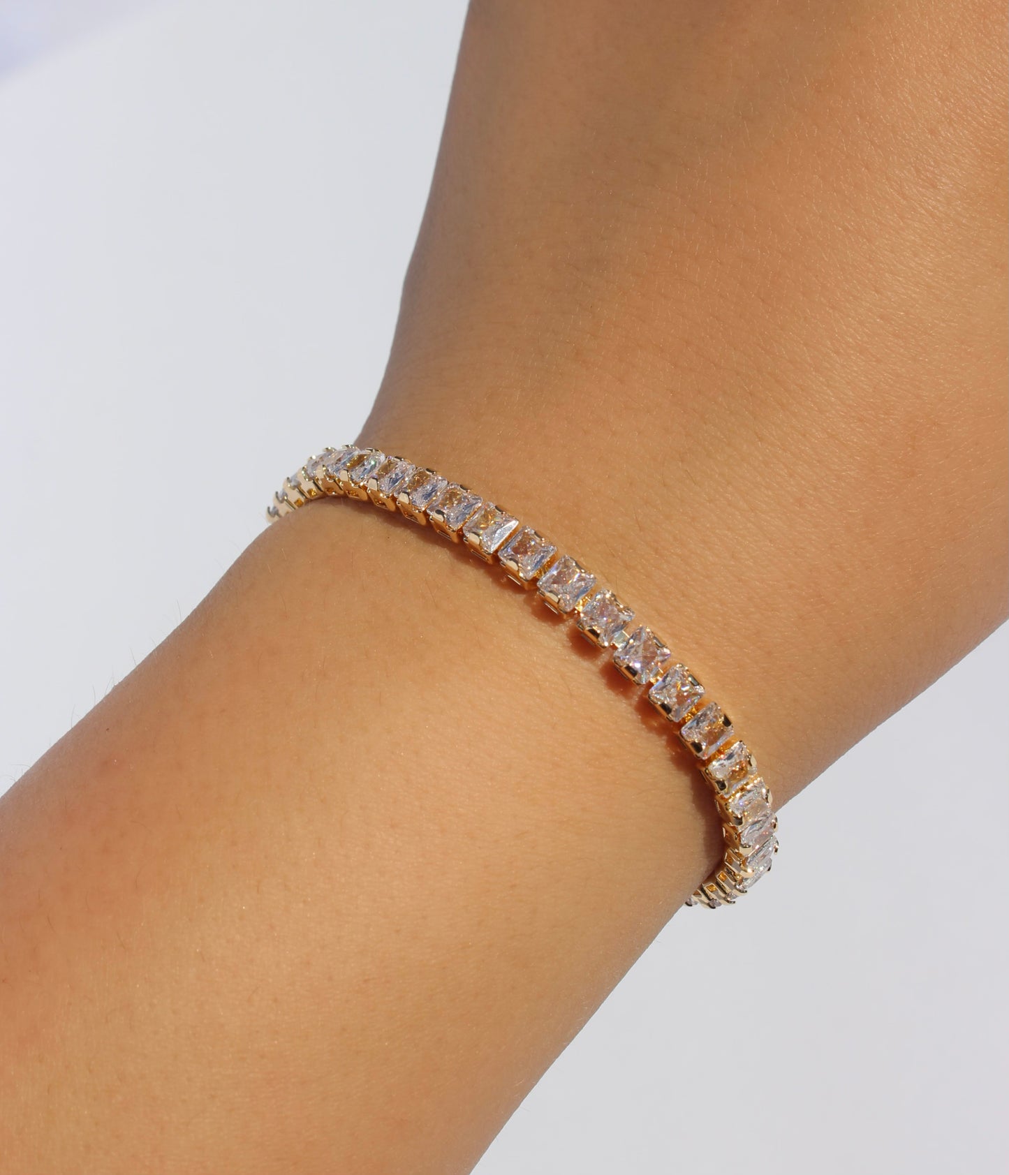 Bonded CZ tennis bracelet