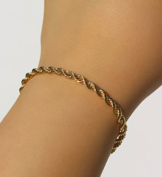 Rope Chain gold filled bracelet